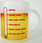 Caneca CerveJômetro 330ml em vidro jateado
