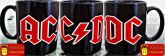 Caneca toda preta do ACDC